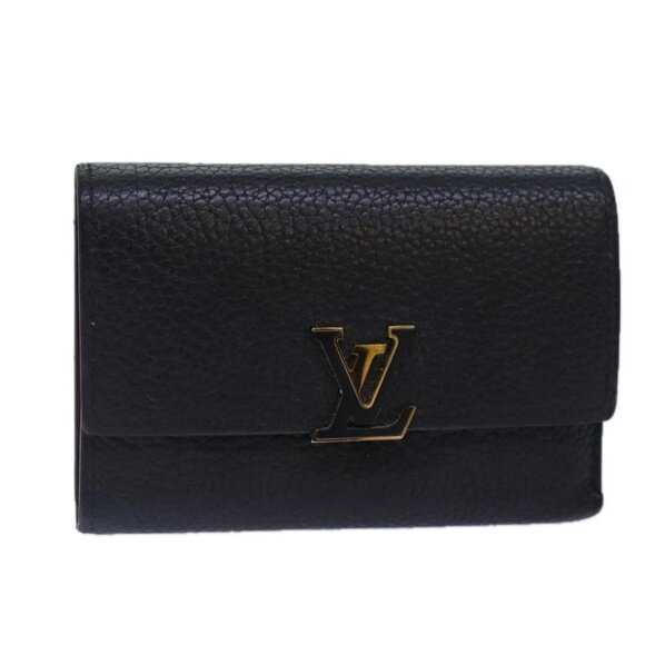 LOUIS VUITTON Portefeuille Capucines Compact Wallet Black - Picture 1 of 15